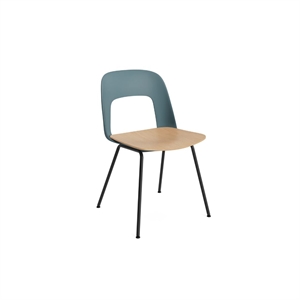 HAY - Layout Chair 112 - Ocean Shell / Water-based Lacquered Oak Veneer / Black Legs